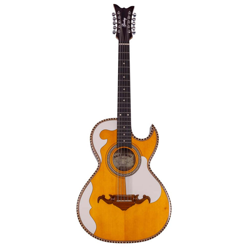 Garibay Sapele Bajo Quinto with Case Light Brown Bridge with Accessories-bajo quinto-Garibay- Hermes Music