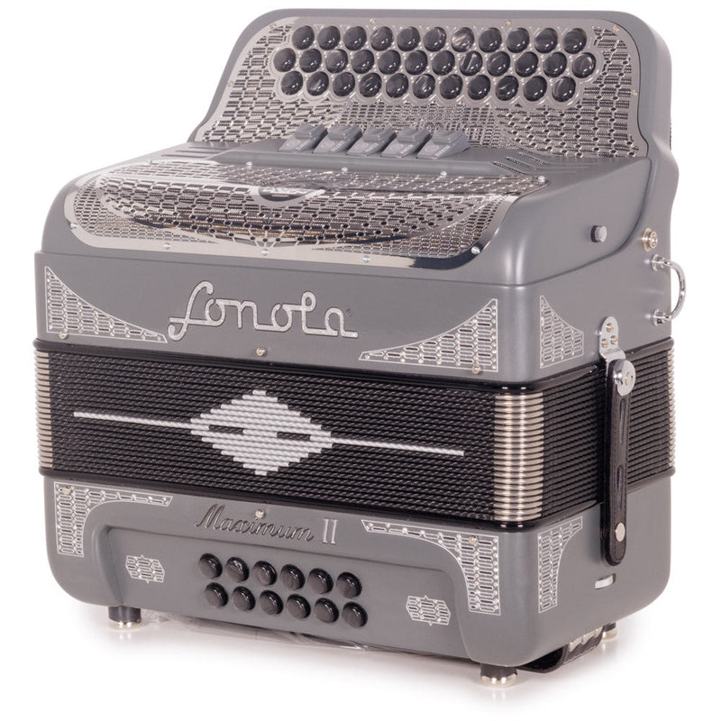 Sonola Maximum II Accordion FBE 5 Switches Matte Gray-accordion-Sonola-Hermes Music