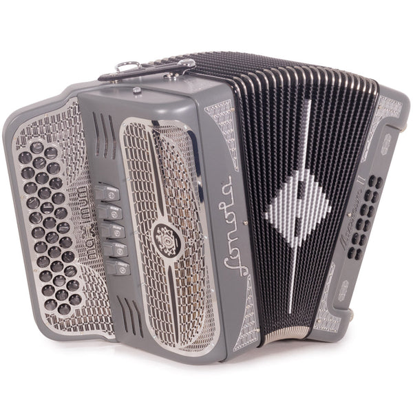 Sonola Maximum II Accordion FBE 5 Switches Matte Gray-accordion-Sonola-Hermes Music