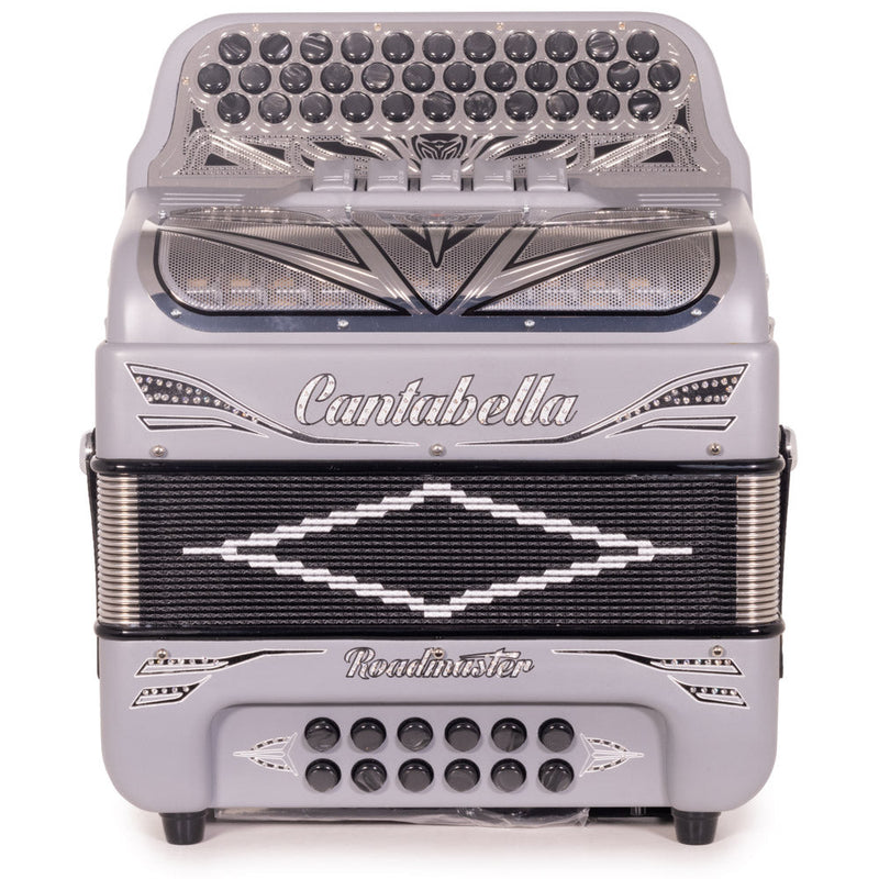 Cantabella Roadmaster Acordeón Ultra Compacto 5 Registros MI Gris Mate con Plateado