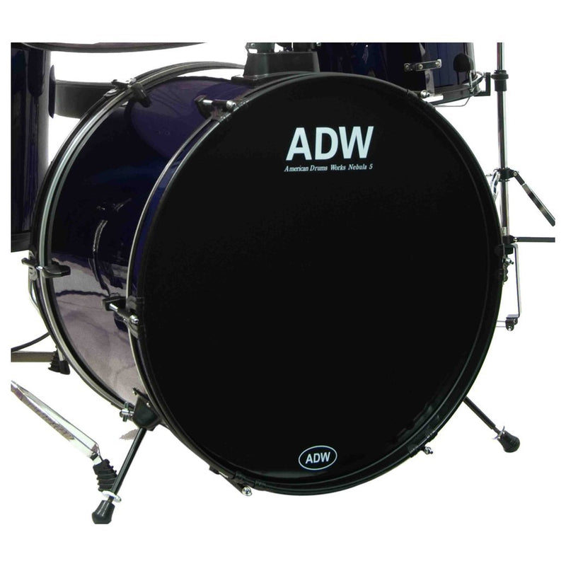 ADW Nebula 5 Piece Complete Drum Set - Blue-drumset-ADW- Hermes Music