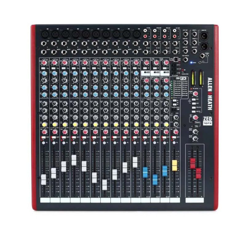 Allen & Heath ZED-16FX 16-channel Mixer with USB Audio Interface and Effects-mixer-Allen & Heath- Hermes Music