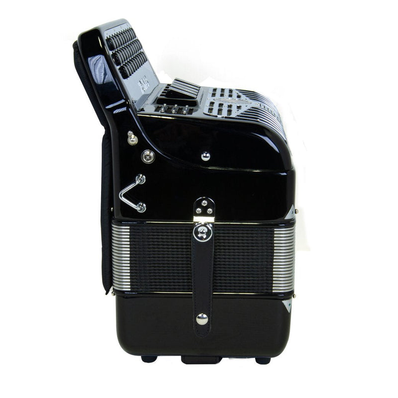 Anacleto El Italiano III Accordion GCF 5 Switches Black-accordion-Anacleto- Hermes Music