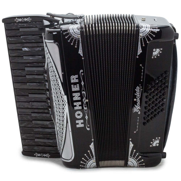 Anacleto Latino III Accordion 34/48 5 Switches Black-accordion-Anacleto- Hermes Music