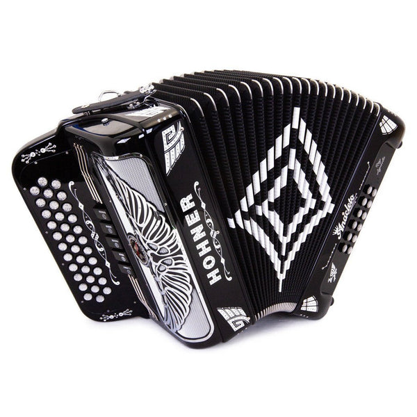 Anacleto Rey Aguila FBE 5 Switches Black-accordion-Anacleto- Hermes Music