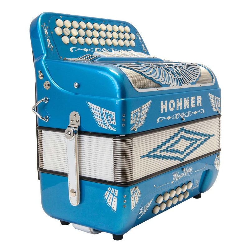 Anacleto Rey Aguila FBE/EAD 6 Switches Blue Metallic-accordion-Anacleto- Hermes Music