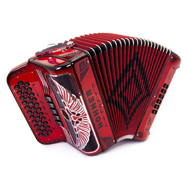 Anacleto Rey Aguila GCF 5 Switches Red Compact-accordion-Anacleto- Hermes Music
