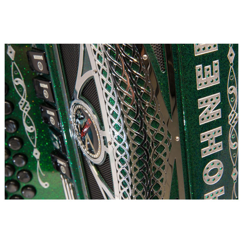 Anacleto Rey Del Norte III FBE Dark Metallic Green-accordion-Anacleto- Hermes Music