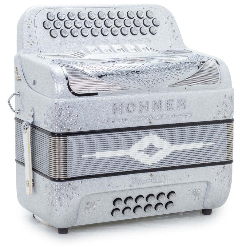 Anacleto Rey del Norte 5 Switches EAD Compact Silver-accordion-Anacleto- Hermes Music