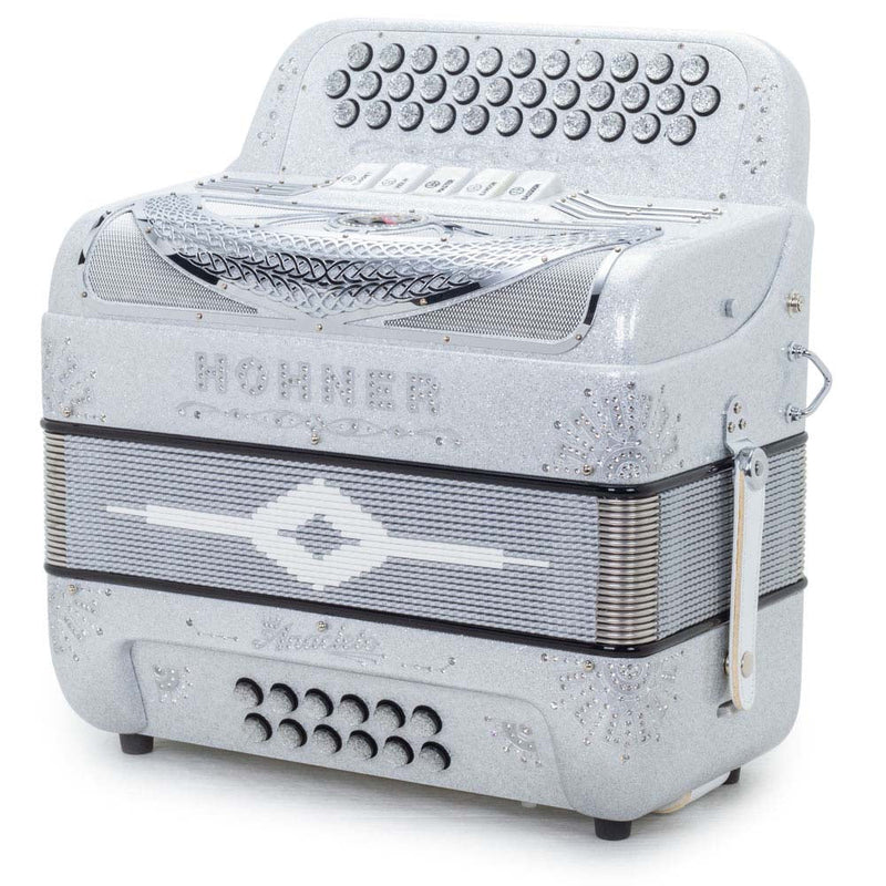 Anacleto Rey del Norte 5 Switches EAD Compact Silver-accordion-Anacleto- Hermes Music