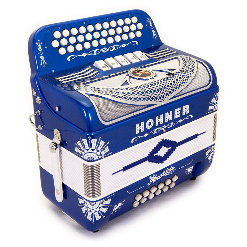 Anacleto Rey del Norte 5 Switches FBE Blue Compact-accordion-Anacleto- Hermes Music