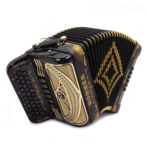 Anacleto Rey del Norte Accordion 6 Switch FBE/EAD Space Black Compact-accordion-Anacleto- Hermes Music