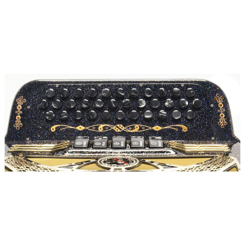 Anacleto Rey del Norte FBE 5 Switch Space Black Compact-accordion-Anacleto- Hermes Music
