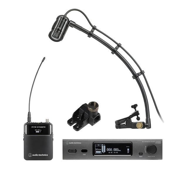 Audio Technica 3000 Series Wireless Microphone System Bundle-accordion microphone-Audio Technica- Hermes Music