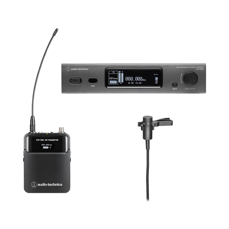 Audio-Technica 3000 Wireless Cardioid Lavalier Microphone System-microphone-Audio Technica- Hermes Music