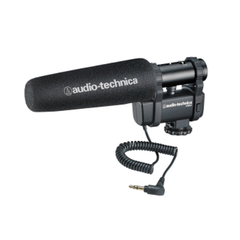 Audio Technica AT8024 Mono/Stereo Camera Mount Microphone-microphone-Audio Technica- Hermes Music