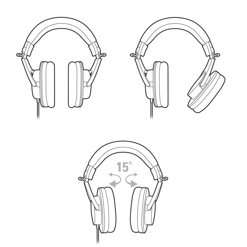 Audio Technica ATH-M20X Closed-Back Dynamic Monitor Headphones-headphones-Audio Technica- Hermes Music