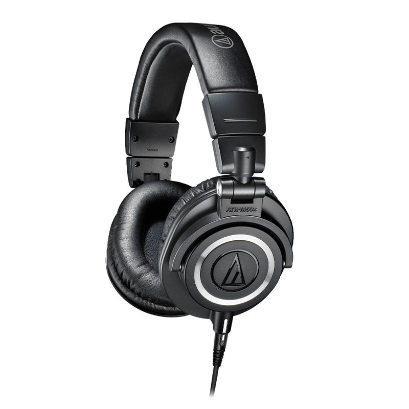 Audio Technica ATH-M50X Professional Monitor Headphones - Black-headphones-Audio Technica- Hermes Music