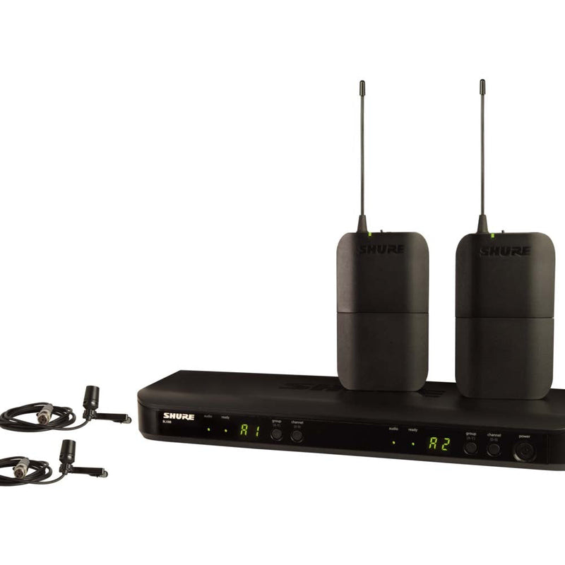 BLX188/CVL Wireless Dual Presenter System with two CVL Lavalier Microphones-wireless system-Shure- Hermes Music