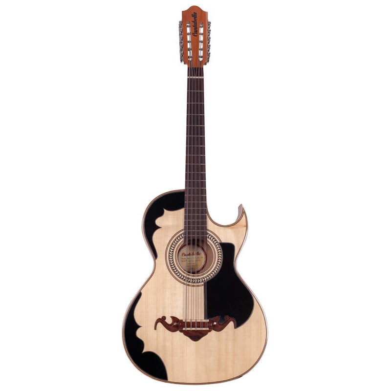 Cantabella Bajo Quinto Cedar Wood Chrome Machinery with Hard Case, Tuner, and Stand-bajo quinto-Cantabella- Hermes Music