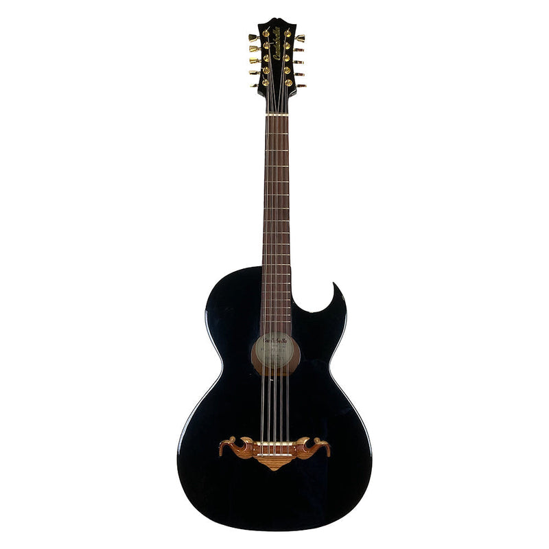 Cantabella Bajo Quinto Cedar Wood Glossy Black Bundle-bajo quinto-Cantabella- Hermes Music