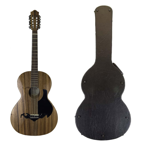 Cantabella Bajo Quinto Cedar Wood Smoke Black with Case-bajo quinto-Cantabella- Hermes Music