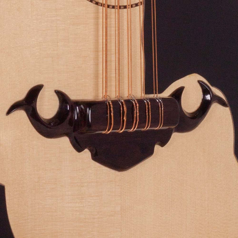 Cantabella Bajo Quinto Libertad - Mahogany with Black Micas with Tuner and Stand-bajo quinto-Cantabella- Hermes Music