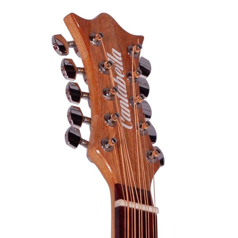 Cantabella Bajo Quinto Libertad - Mahogany with Black Micas with Tuner and Stand-bajo quinto-Cantabella- Hermes Music