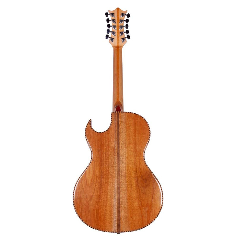 Cantabella Bajo Quinto Libertad - Mahogany with White Mica with Tuner and Stand-bajo quinto-Cantabella- Hermes Music