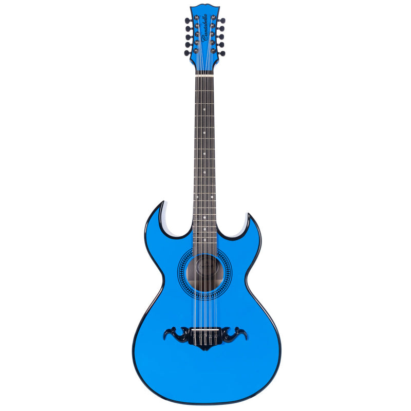Cantabella Bajo Quinto Maple Top Blue with Black Binding with Case and Accessories-bajo quinto-Cantabella- Hermes Music