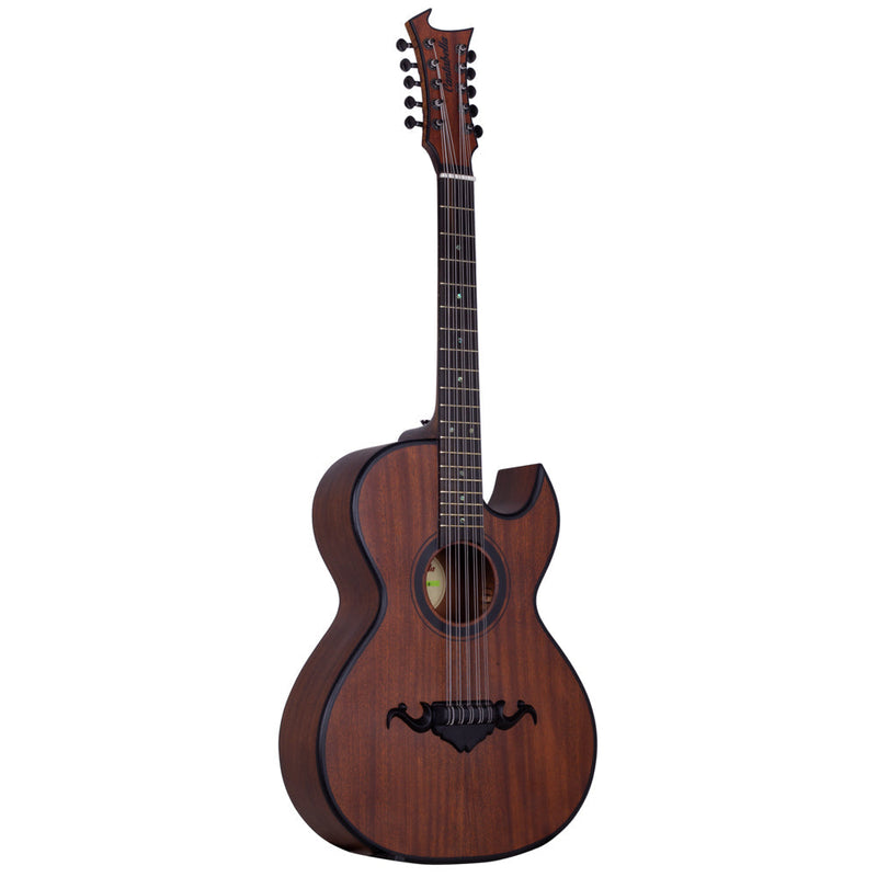 Cantabella Bajo Quinto Maple Wood Black with Case-bajo quinto-Cantabella- Hermes Music