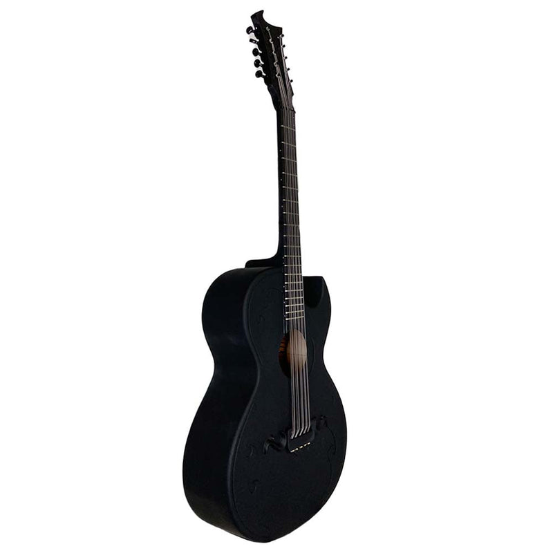 Cantabella Bajo Quinto Maple Wood Matte Black with Pick Guards and Accessories-bajo quinto-Cantabella- Hermes Music