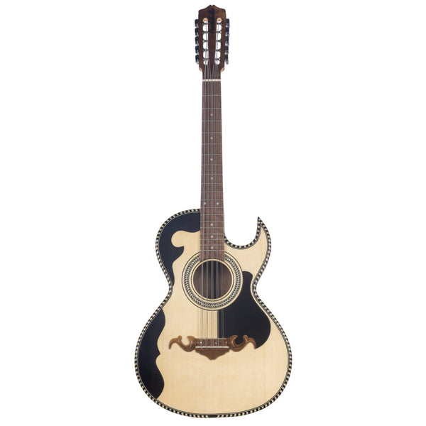 Cantabella Bajo Quinto Nogal Wood Black Includes Case-bajo quinto-Cantabella- Hermes Music