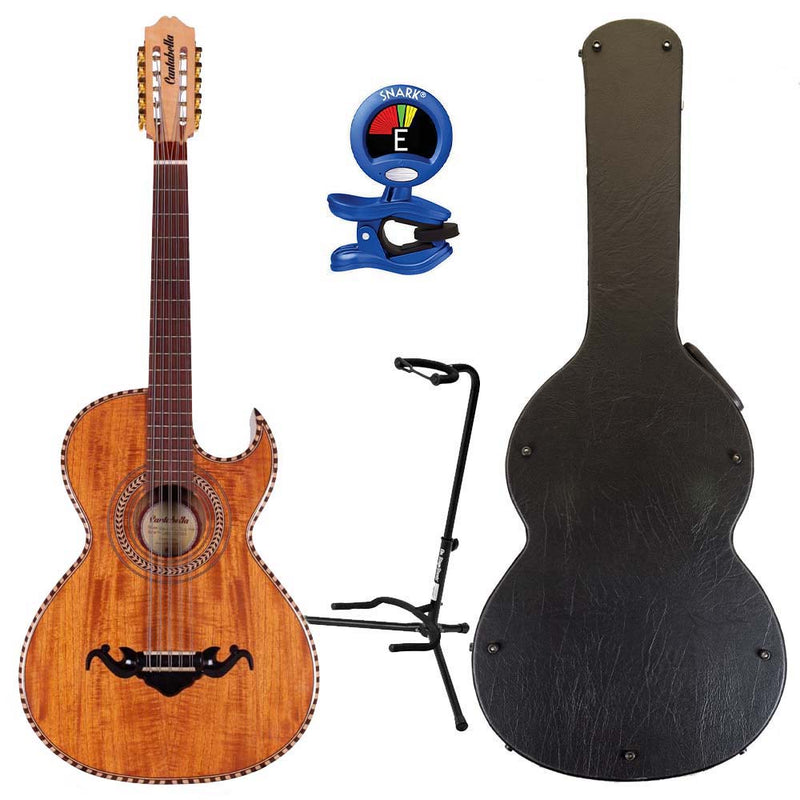 Cantabella Bajo Quinto Palo Escrito with Case, Stand, and Tuner-bajo quinto-Cantabella- Hermes Music