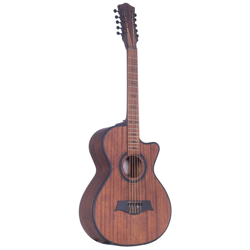 Cantabella Bajo Quinto Sapele Wood Matte Brown with Accessories-bajo quinto-Cantabella- Hermes Music