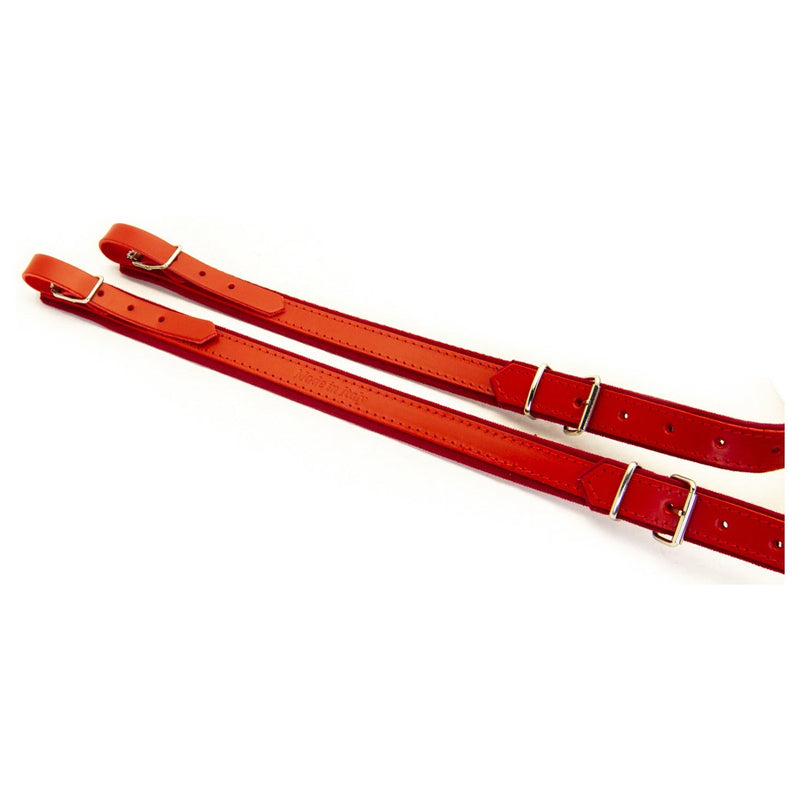 Cantabella Leather Accordion Extra Wide Straps Red-accessories-Cantabella- Hermes Music