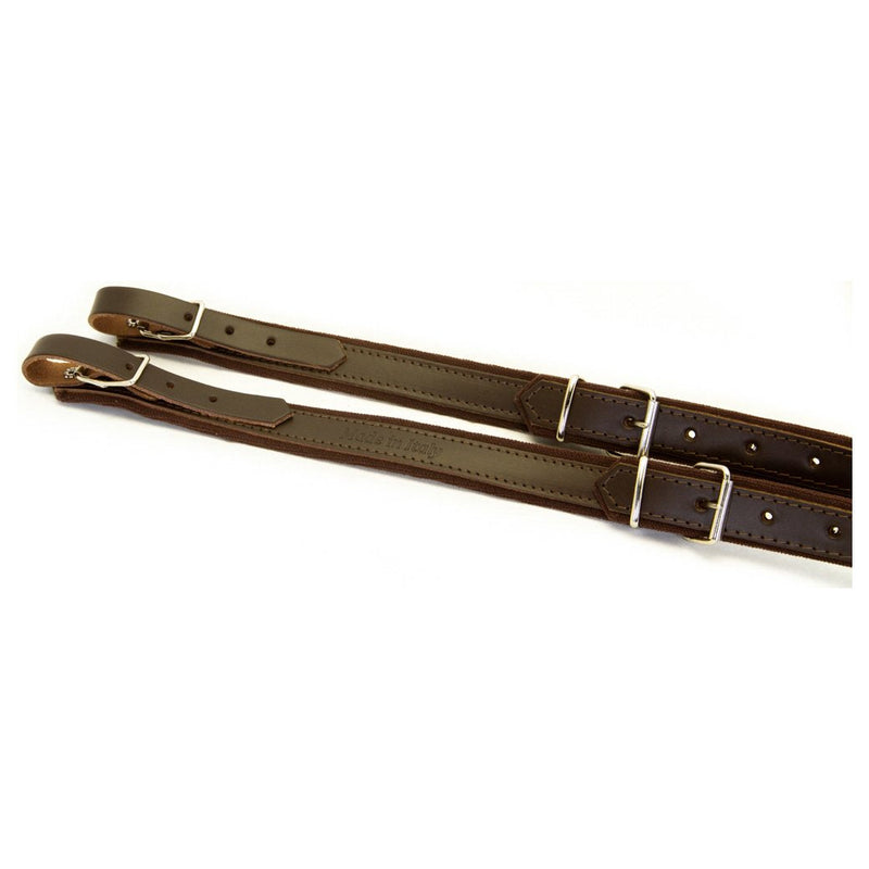 Cantabella Leather Accordion Straps Brown-accessories-Cantabella- Hermes Music