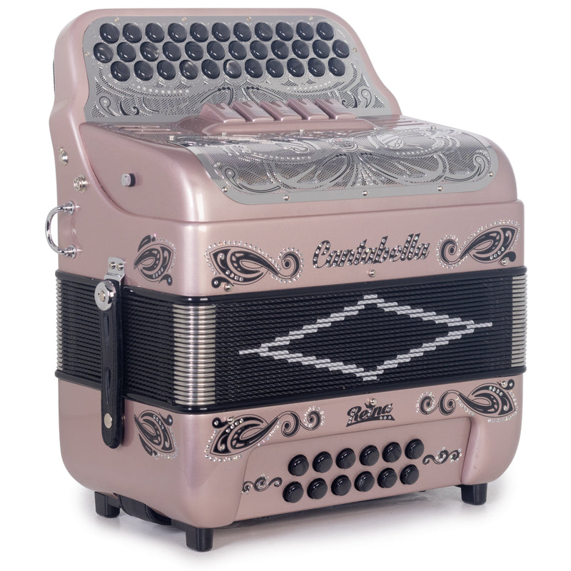 Cantabella Reina Accordion Ultra Compact 5 Switch EAD Rose Gold-Accordions & Concertinas-Cantabella- Hermes Music