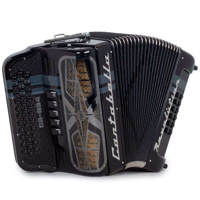 Cantabella Revolution 534 5 Switches EAD Glossy Black-accordion-Cantabella- Hermes Music