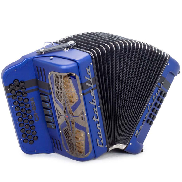 Cantabella Revolution 534 5 Switches FBE Matte Blue-accordion-Cantabella- Hermes Music