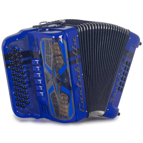 Cantabella Revolution 634 6 Switches FBE/EAD Glossy Blue-accordion-Cantabella- Hermes Music
