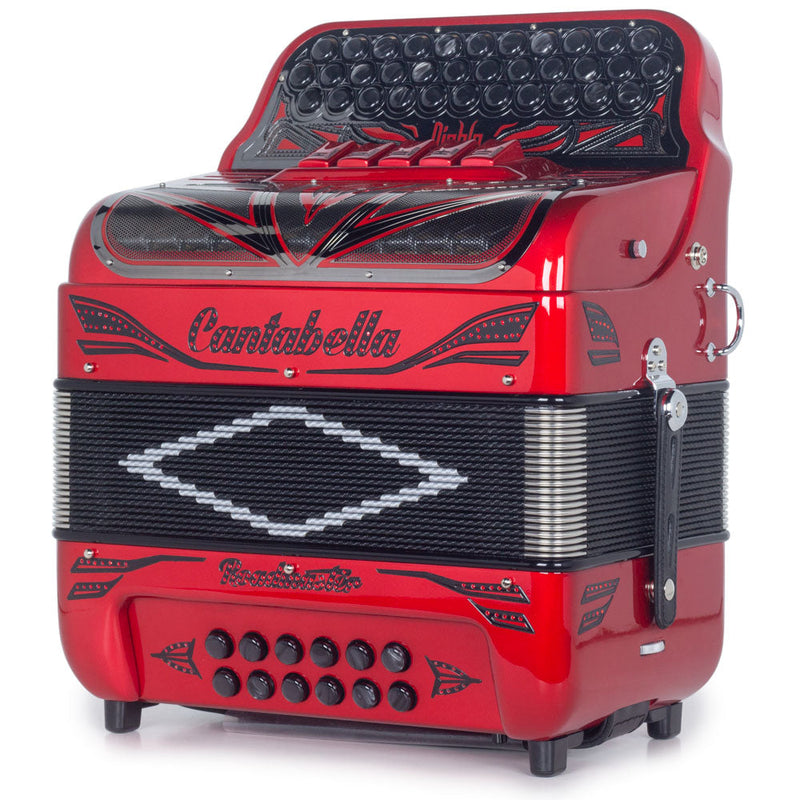 Cantabella Roadmaster Ultra Compact Accordion 5 Switches EAD Special Edition Diablo-Accordions & Concertinas-Cantabella- Hermes Music