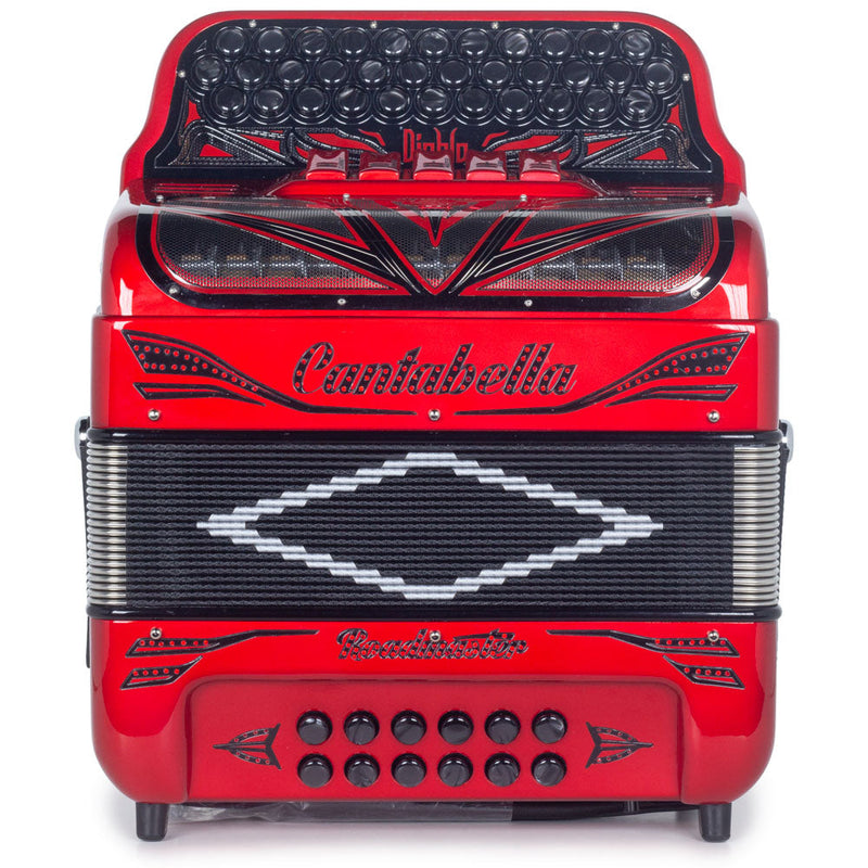 Cantabella Roadmaster Ultra Compact Accordion 5 Switches EAD Special Edition Diablo-Accordions & Concertinas-Cantabella- Hermes Music