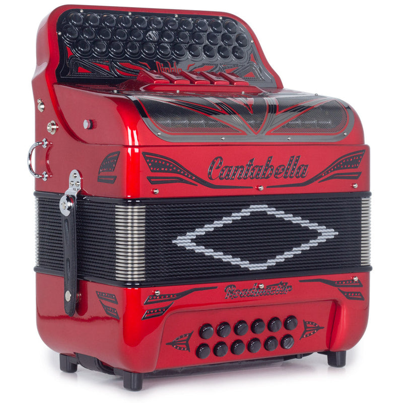 Cantabella Roadmaster Ultra Compact Accordion 5 Switches EAD Special Edition Diablo-Accordions & Concertinas-Cantabella- Hermes Music