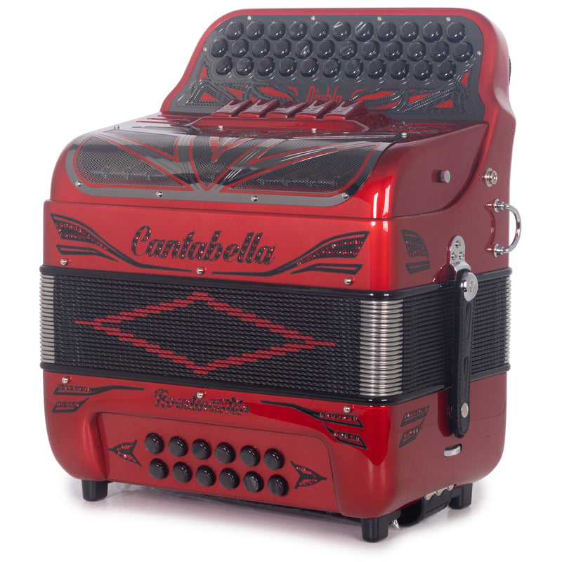 Cantabella Roadmaster Ultra Compact Accordion 5 Switch FBE Special Edition Diablo-Accordions & Concertinas-Cantabella- Hermes Music