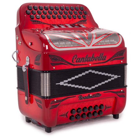 Cantabella Roadmaster Ultra Compact Accordion 5 Switches EAD Red-accordion-Cantabella- Hermes Music