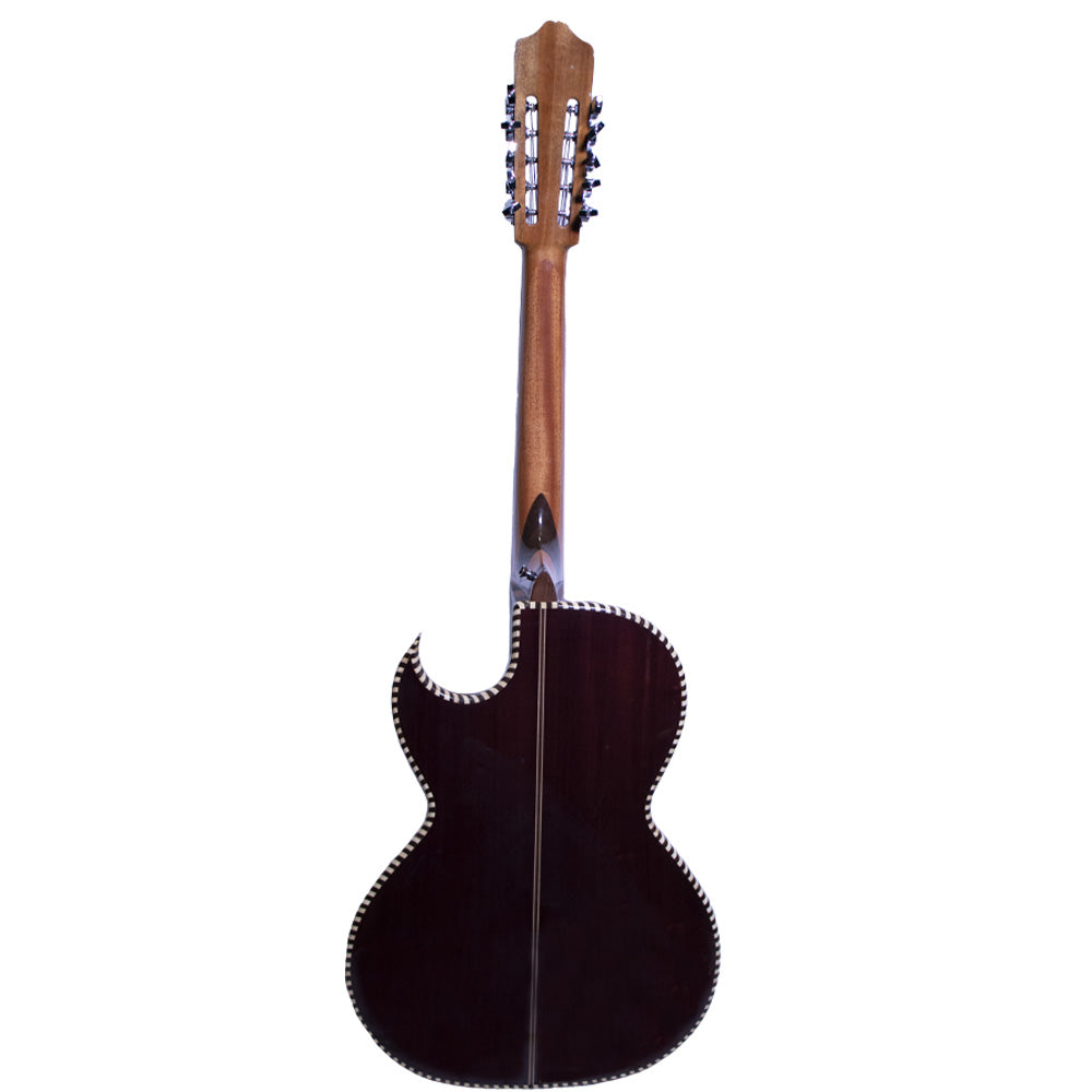 Cascabel Bajo Quinto Cedar Wood with White Mica with Case Bundle-bajo quinto-Cascabel- Hermes Music