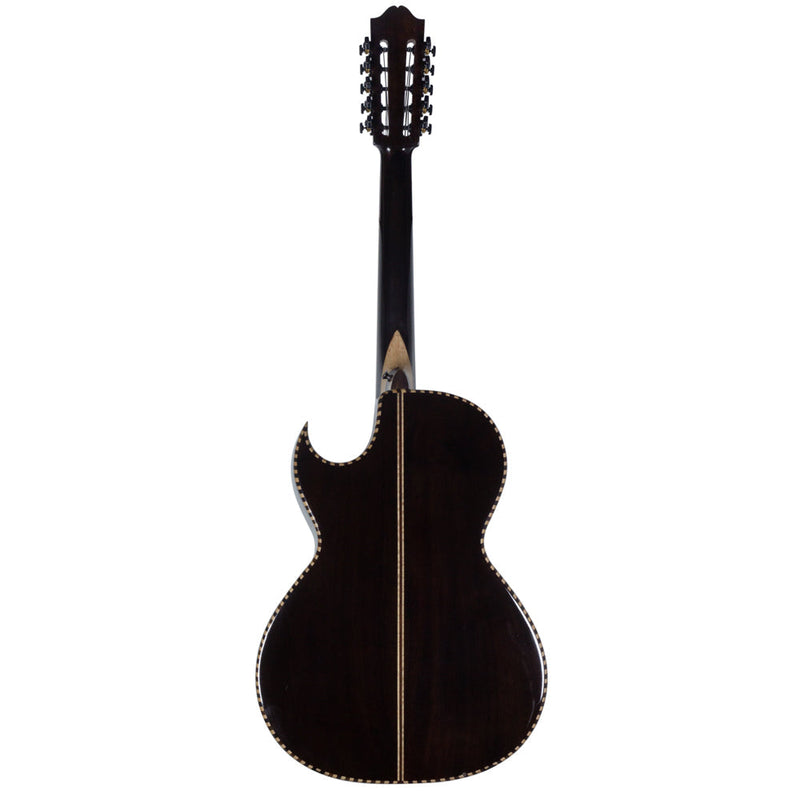 Cascabel Bajo Quinto Natural Brown Wood with Accessories-Bajo Quinto-Cascabel- Hermes Music