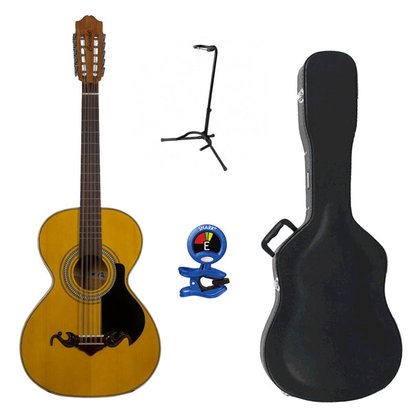 Cascabel Bajo Quinto Palo Escrito with Case and Accessories-bajo quinto-Cascabel- Hermes Music