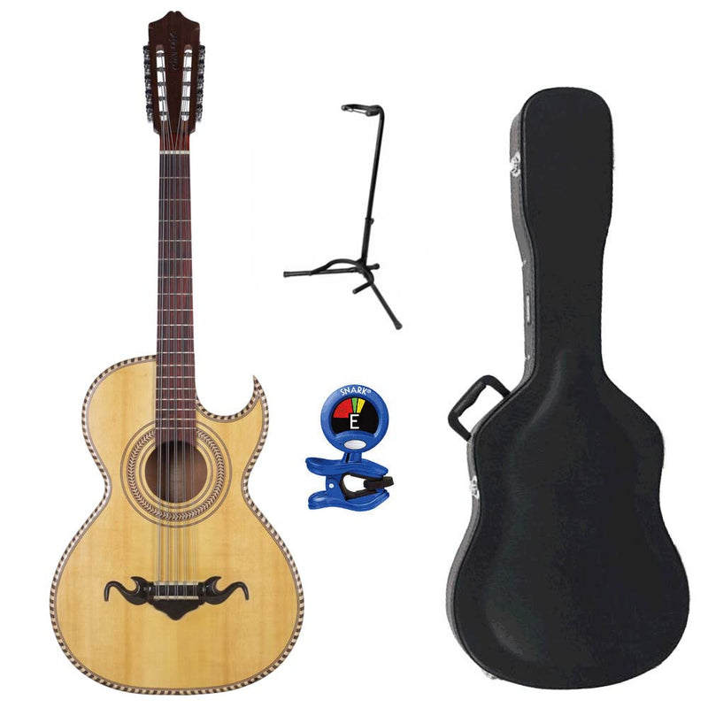 Cascabel Bajo Quinto Tan Cedar Wood with Accessories-Bajo Quinto-Cascabel- Hermes Music